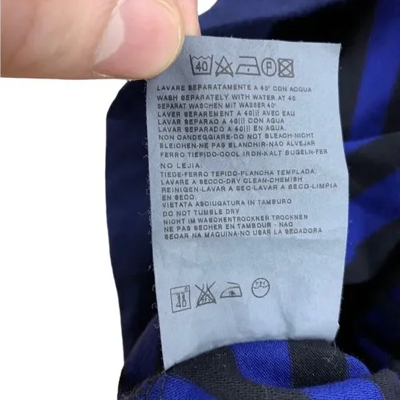 Stone Island S/S 2008 Blue/Black Striped Hooded Sweatshirt Size XL - Picture 6 of 8